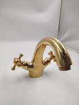 Faucet, Tap, Water Filter Faucet, Unlacquered Brass Cold Water Gooseneck... - £92.39 GBP