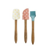 Pioneer Woman ~ 3-Piece Utensil Set ~ Acacia Wood ~ 8&quot; Spatulas &amp; Pastry... - $20.00