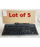 Lot of 5 NEW OEM Wyse Dell Keyboard KB-3923 Black 104 PS/2 6-pin Plug 77... - £70.80 GBP