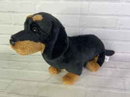 Animal Alley Toys R Us Dachshund Wiener Dog Puppy Stuffed Animal Toy Bla... - £54.57 GBP