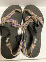 Chaco Womens Strappy Sandals Water Hiking Outdoor Stick People Purple Size 11 - £19.64 GBP
