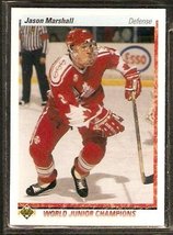 Team Canada St Louis Blues Jason Marshall RC Rookie Card 1990 Upper Deck #453 - £0.40 GBP