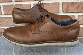 Men&#39;s Johnson &amp; Murphy Brown Leather Lace Up Shoes Size 10M - $25.20