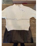 Liz Claiborne Long Sleeve MIDI Sweater Dress, X-small , Gray. A1 - $24.74