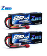 1/2 Units Zeee Lipo Battery 2S 7.4V 100C 5200mAh with Deans Connector fo... - $27.98 CAD+