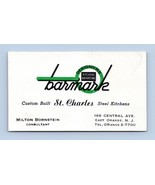 Barmark Steel Kitchens Designers Vtg  Business Card East Orange New Jers... - $161.93 MXN