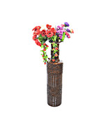 Uniquewise 9 x 36 in. Round Antique Decorative Wood Mango Floor Flower V... - $403.62 CAD