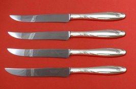 Willow by Gorham Sterling Silver Steak Knife Set 4pc Large Texas Sized C... - £223.46 GBP