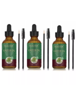 3 Murara Pure Cold Pressed Unrefined Castor Oil For Hair, Skin, Eyelashe... - $25.36 CAD