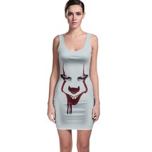 new rare Sexy Bodycon Dress penny wise the dancing clown horror sthepen ... - $28.99