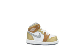 [364773-135] Air Jordan 1 PHAT Toddlers TD White/Metallic Gold-Silver - £29.51 GBP