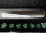 Crystalline Green DnD Dice Set | Dungeons and Dragons | 7 Dice RPG Polyh... - $14.00