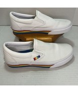 Vans Unisex Authentic Skate Shoe Sneaker (5 Men/7 Women) Slip On Rainbow 73 - $848.21 MXN