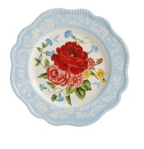 Four (4) Pioneer Woman ~ Sweet Rose ~ 10.98&quot; ~ Stoneware ~ Dinner Plates - £46.73 GBP