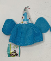 Disney baby NWT Novelty micky mouse 1st birthday blue cap Hat - £10.40 GBP