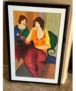 Large Itzchak Tarkay  &quot;Pleasant Thoughts&quot; Signed Serigraph 1999 HC 5/50 - $39,529.57 MXN