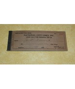 1936 EMPLOYEE PASS BOOK NATIONAL CITY LINES TULSA OKLAHOMA PAPER TICKET ... - £107.77 GBP