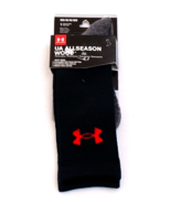 Under Armour Black UA All Season Wool Boot Socks  Men&#39;s M  4-8.5  NWT - £31.13 GBP