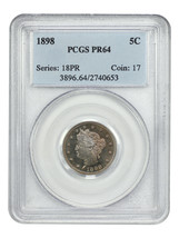 1898 5C PCGS PR64 - £360.53 GBP