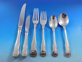 King by Kirk Stieff Sterling Silver Flatware Set Service 76 Pieces Shell Motif - £3,619.99 GBP
