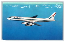 United Compagnie Aeree Emesso Douglas DC-8 Mainliner Jet Unp Cromo Cartolina V15 - £3.18 GBP