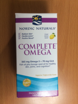 Nordic Naturals COMPLETE OMEGA - 120 soft gels - 565mg Omega-3 + 70mg GLA  - $25.79