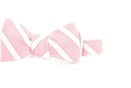 ALEXIS MABILLE Boys Bow Tie Striped Classic Stylish Pink White MADE IN F... - £155.97 GBP