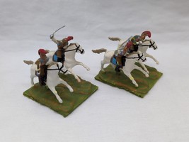 (2) Painted Napoleonic Cavalry Infantry With Swords 15MM Miniatures - $310.96 MXN