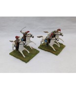 (2) Painted Napoleonic Cavalry Infantry With Swords 15MM Miniatures - €14,55 EUR