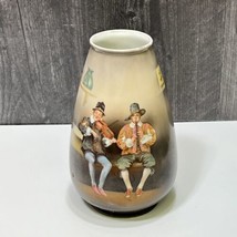 Royal Bayreuth K &amp; L Bavaria Vase Peasant Musicians 6.75&quot; Blue Mark - £52.81 GBP