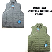 Columbia New Men&#39;s Crested Butte Ii Vest Omni Heat Thermal Light Weight Nwt Zip - £46.33 GBP