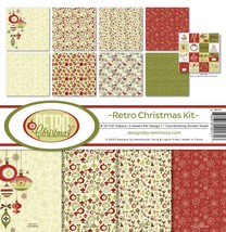 Reminisce Collection Kit 12&quot;X12&quot;-Retro Christmas RET200 - £17.01 GBP