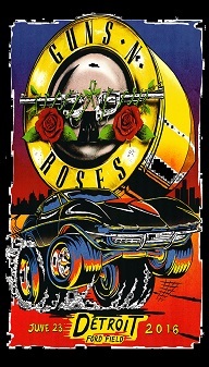 Guns n&#39; Roses July 23 2016 Detroit Concert Refrigerator Magnet #06 - $6.99