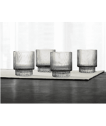 Hotel Collection Smoked Fluted Double Old-Fashioned Glasses, Set of 4, S... - $26.36 CAD