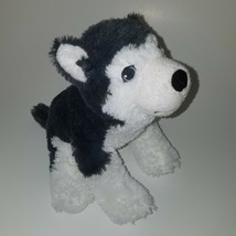 Gray White Siberian Husky Puppy Dog Plush IKEA Livlig Plush 7.5&quot; Small Soft - £7.92 GBP