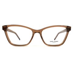 Saint Laurent Eyeglasses Frames SLM128 010 Transparent Brown Cat Eye 53-... - £130.07 GBP