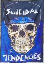 SUICIDAL TENDENCIES Band Logo FLAG CLOTH POSTER BANNER CD THRASH METAL - £15.73 GBP
