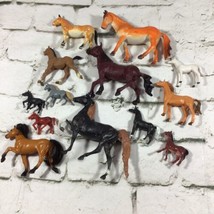 Horse Figures Toys Collectibles Vintage Assorted Styles Sizes Lot of 13 - $29.69