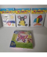 Lot Of 4 Stitching Sewing Kits Stitchery Fun by Nicole. Mouse, Fish , Be... - $9.46