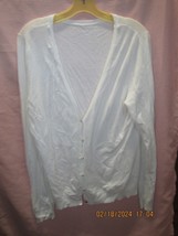 White Womens Long Sleeve Light Sweater Size XL - $8.00