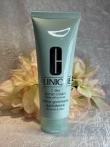 Clinique 7 Day Scrub Cream Rinse-Off Formula 3.4 oz 100ml Full Size NWOB... - $13.81