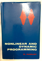 1964 HC Nonlinear and Dynamic Programming by G. Hadley (1964-05-03) - $21.75