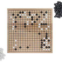 Game of Go Set with Wooden Board and Complete Set of Stones - £30.57 GBP