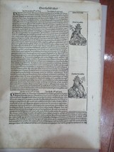 Page 250 De Incunable Nuremberg Chronicles, Done En 1493 (Ancien Allemand) - £125.37 GBP