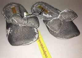 Women&#39;s Slippers House Catherine Malandrino Size5-6 Small Velvet Gray SH... - £12.11 GBP