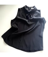 Frame womens Top size M black silk sleeveless blouse - $45.00