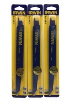 IRWIN 9&quot; 6 TPI Demolition Reciprocating Saw Blades 5PC 372966P5 Pack of 3 - £24.52 GBP