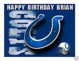 Indianapolis Colts Edible Cake Image Cake Topper - £7.83 GBP+