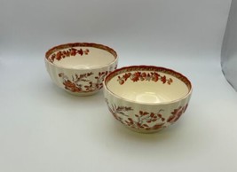 Pair Of Spode Indian Tree Rice Bowls - Rare - Made In England - £119.74 GBP