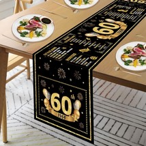 60Th Birthday Decorations For Men Women Back In 1964 Birthday Table Runn... - $16.99